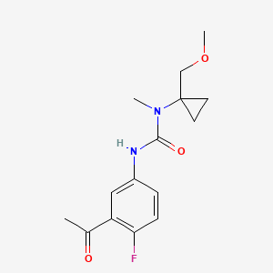 3-(3-Acetyl-4-fluorophenyl)-1-[1-(methoxymethyl)cyclopropyl]-1-methylurea