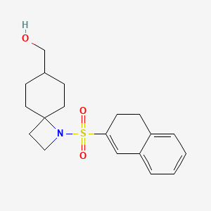 [1-(3,4-Dihydronaphthalen-2-ylsulfonyl)-1-azaspiro[3.5]nonan-7-yl]methanol