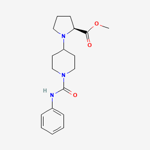 methyl (2S)-1-[1-(phenylcarbamoyl)piperidin-4-yl]pyrrolidine-2-carboxylate