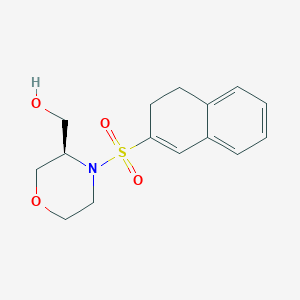 [(3R)-4-(3,4-dihydronaphthalen-2-ylsulfonyl)morpholin-3-yl]methanol