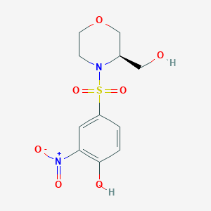 4-[(3R)-3-(hydroxymethyl)morpholin-4-yl]sulfonyl-2-nitrophenol