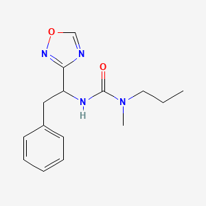 1-Methyl-3-[1-(1,2,4-oxadiazol-3-yl)-2-phenylethyl]-1-propylurea