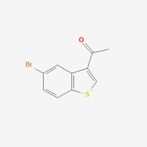 molecular formula C10H7BrOS B073835 1-(5-溴苯并[b]噻吩-3-基)乙酮 CAS No. 1423-63-8