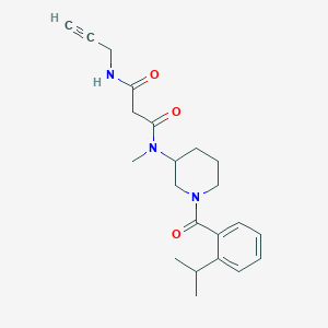 N'-methyl-N'-[1-(2-propan-2-ylbenzoyl)piperidin-3-yl]-N-prop-2-ynylpropanediamide