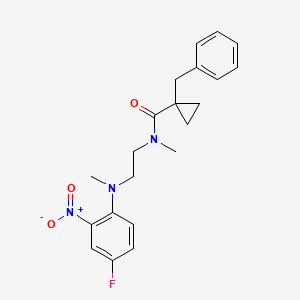 1-benzyl-N-[2-(4-fluoro-N-methyl-2-nitroanilino)ethyl]-N-methylcyclopropane-1-carboxamide