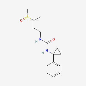 1-(3-Methylsulfinylbutyl)-3-(1-phenylcyclopropyl)urea