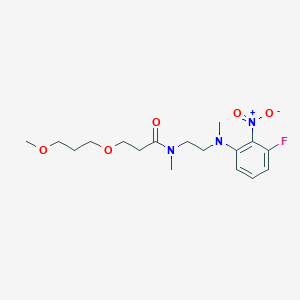 N-[2-(3-fluoro-N-methyl-2-nitroanilino)ethyl]-3-(3-methoxypropoxy)-N-methylpropanamide