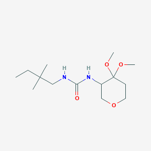 1-(4,4-Dimethoxyoxan-3-yl)-3-(2,2-dimethylbutyl)urea