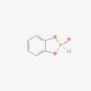 molecular formula C6H4ClO3P B073843 1,3,2-苯并二氧杂磷杂环，2-氯-，2-氧化物 CAS No. 1499-17-8