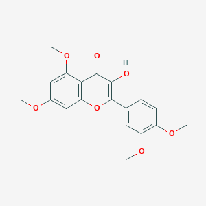 molecular formula C19H18O7 B073895 3-Hydroxy-3',4',5,7-Tetramethoxyflavone CAS No. 1244-78-6