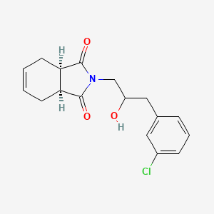 (3aS,7aR)-2-[3-(3-chlorophenyl)-2-hydroxypropyl]-3a,4,7,7a-tetrahydroisoindole-1,3-dione