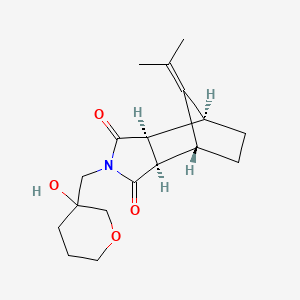 (1R,2R,6S,7S)-4-[(3-hydroxyoxan-3-yl)methyl]-10-propan-2-ylidene-4-azatricyclo[5.2.1.02,6]decane-3,5-dione