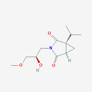 (1R,5R)-3-[(2R)-2-hydroxy-3-methoxypropyl]-1-propan-2-yl-3-azabicyclo[3.1.0]hexane-2,4-dione