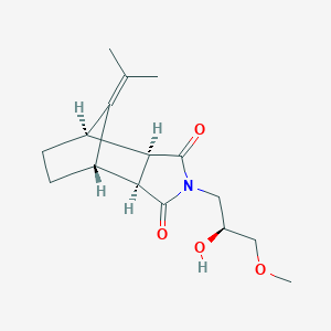 (1S,2S,6R,7R)-4-[(2S)-2-hydroxy-3-methoxypropyl]-10-propan-2-ylidene-4-azatricyclo[5.2.1.02,6]decane-3,5-dione