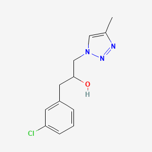 1-(3-Chlorophenyl)-3-(4-methyltriazol-1-yl)propan-2-ol