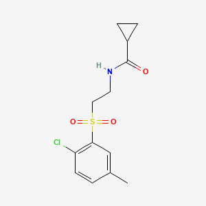 N-[2-(2-chloro-5-methylphenyl)sulfonylethyl]cyclopropanecarboxamide