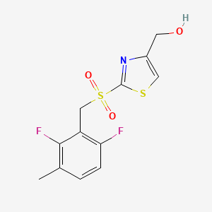 [2-[(2,6-Difluoro-3-methylphenyl)methylsulfonyl]-1,3-thiazol-4-yl]methanol