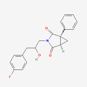 (1S,5R)-3-[3-(4-fluorophenyl)-2-hydroxypropyl]-1-phenyl-3-azabicyclo[3.1.0]hexane-2,4-dione