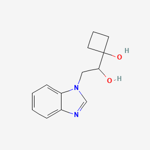 1-[2-(Benzimidazol-1-yl)-1-hydroxyethyl]cyclobutan-1-ol