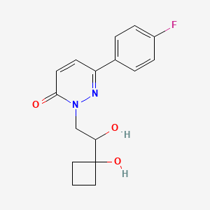 6-(4-Fluorophenyl)-2-[2-hydroxy-2-(1-hydroxycyclobutyl)ethyl]pyridazin-3-one