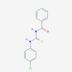 molecular formula C14H11ClN2OS B073960 尿素，1-苯甲酰-3-(4-氯苯基)-2-硫代- CAS No. 4921-83-9