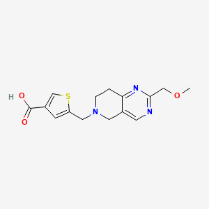 5-[[2-(methoxymethyl)-7,8-dihydro-5H-pyrido[4,3-d]pyrimidin-6-yl]methyl]thiophene-3-carboxylic acid