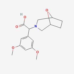 2-(3,5-Dimethoxyphenyl)-2-(8-oxa-3-azabicyclo[3.2.1]octan-3-yl)acetic acid