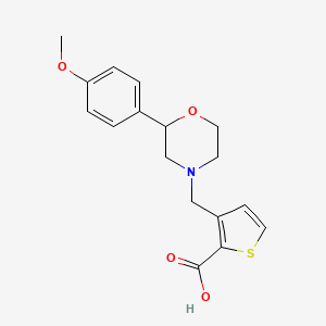 3-[[2-(4-Methoxyphenyl)morpholin-4-yl]methyl]thiophene-2-carboxylic acid