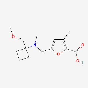 5-[[[1-(Methoxymethyl)cyclobutyl]-methylamino]methyl]-3-methylfuran-2-carboxylic acid