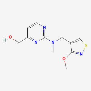 [2-[(3-Methoxy-1,2-thiazol-4-yl)methyl-methylamino]pyrimidin-4-yl]methanol