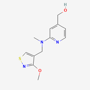 [2-[(3-Methoxy-1,2-thiazol-4-yl)methyl-methylamino]pyridin-4-yl]methanol