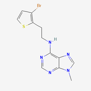 N-[2-(3-bromothiophen-2-yl)ethyl]-9-methylpurin-6-amine