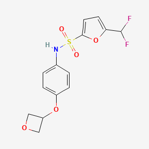 5-(difluoromethyl)-N-[4-(oxetan-3-yloxy)phenyl]furan-2-sulfonamide