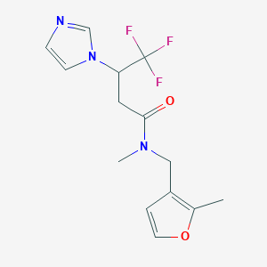 4,4,4-trifluoro-3-imidazol-1-yl-N-methyl-N-[(2-methylfuran-3-yl)methyl]butanamide