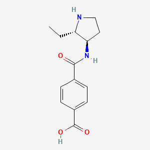 4-[[(2S,3R)-2-ethylpyrrolidin-3-yl]carbamoyl]benzoic acid