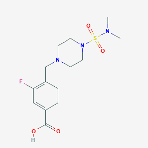 4-[[4-(Dimethylsulfamoyl)piperazin-1-yl]methyl]-3-fluorobenzoic acid