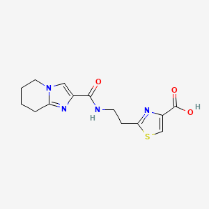 2-[2-(5,6,7,8-Tetrahydroimidazo[1,2-a]pyridine-2-carbonylamino)ethyl]-1,3-thiazole-4-carboxylic acid