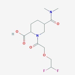 1-[2-(2,2-Difluoroethoxy)acetyl]-5-(dimethylcarbamoyl)piperidine-2-carboxylic acid