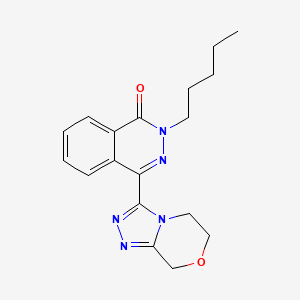 4-(6,8-dihydro-5H-[1,2,4]triazolo[3,4-c][1,4]oxazin-3-yl)-2-pentylphthalazin-1-one