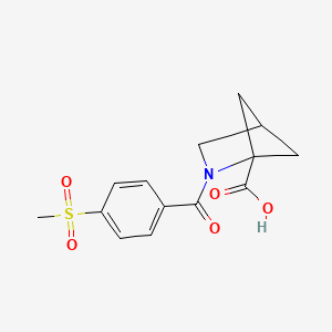 2-(4-Methylsulfonylbenzoyl)-2-azabicyclo[2.1.1]hexane-1-carboxylic acid