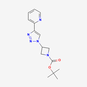 Tert-butyl 3-(4-pyridin-2-yltriazol-1-yl)azetidine-1-carboxylate