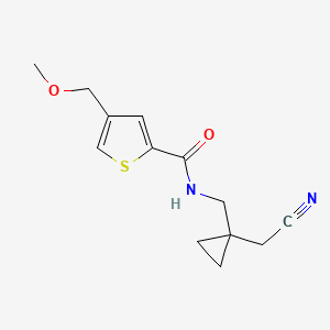 N-[[1-(cyanomethyl)cyclopropyl]methyl]-4-(methoxymethyl)thiophene-2-carboxamide