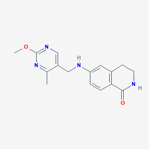 6-[(2-methoxy-4-methylpyrimidin-5-yl)methylamino]-3,4-dihydro-2H-isoquinolin-1-one