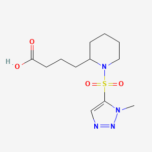 4-[1-(3-Methyltriazol-4-yl)sulfonylpiperidin-2-yl]butanoic acid