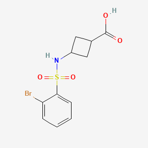 3-[(2-Bromophenyl)sulfonylamino]cyclobutane-1-carboxylic acid