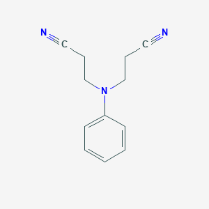 molecular formula C12H13N3 B074002 N,N-双(氰乙基)苯胺 CAS No. 1555-66-4