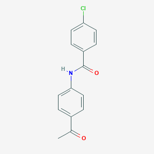 molecular formula C15H12ClNO2 B074005 N-(4-乙酰苯基)-4-氯苯甲酰胺 CAS No. 72269-23-9