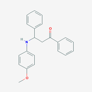 B074007 1-Propanone, 3-[(4-methoxyphenyl)amino]-1,3-diphenyl- CAS No. 802-49-3