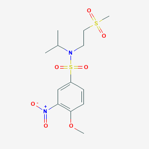 4-methoxy-N-(2-methylsulfonylethyl)-3-nitro-N-propan-2-ylbenzenesulfonamide