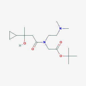 Tert-butyl 2-[(3-cyclopropyl-3-hydroxybutanoyl)-[2-(dimethylamino)ethyl]amino]acetate